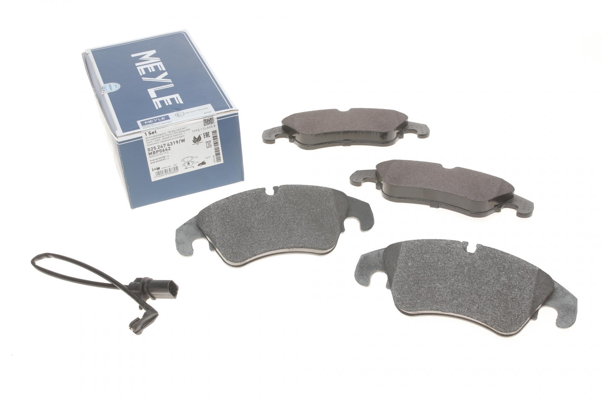 Тормозные колодки передние Meyle для Audi A4/A5/Q5 07- (025 247 4319/W)