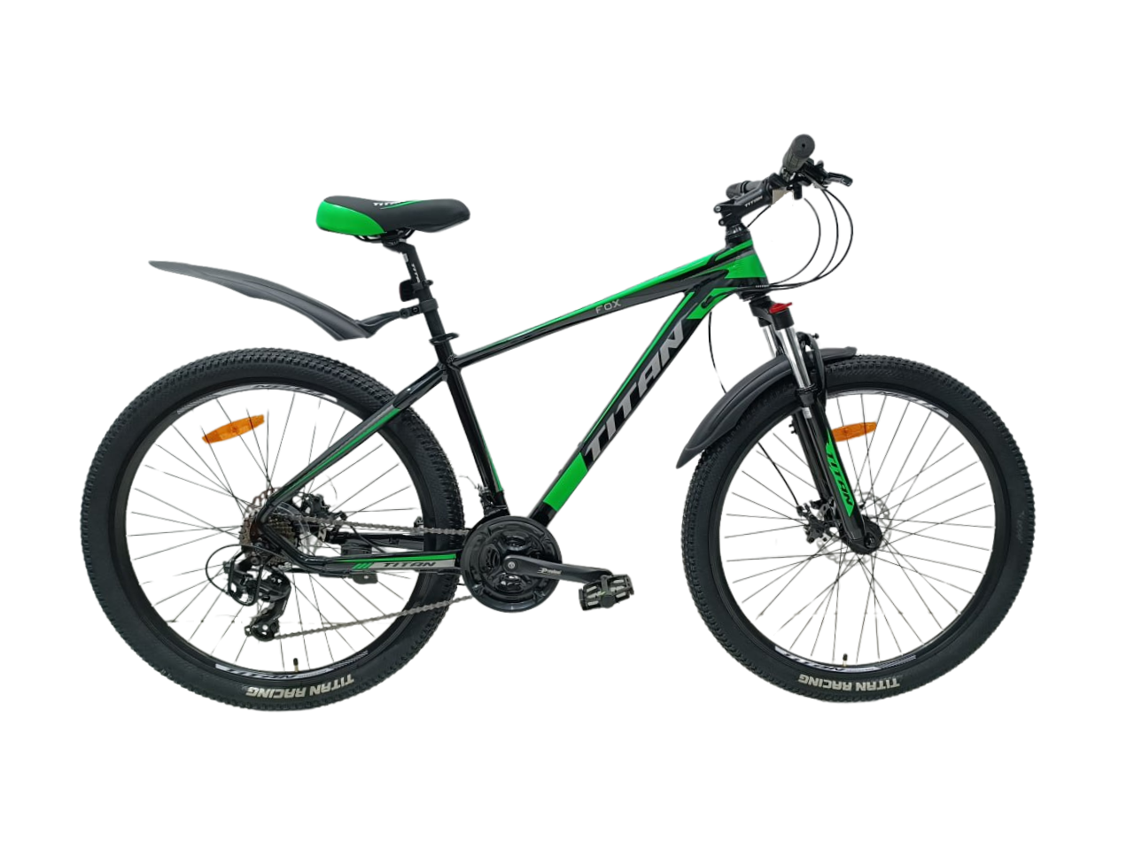Велосипед Titan FOX 27.5" 17" Черно-зеленый