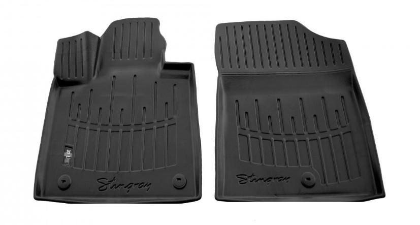 Коврики резиновые Stingray для Hyundai Santa Fe IV TM 2020- с бортом 2 шт. (5009142)