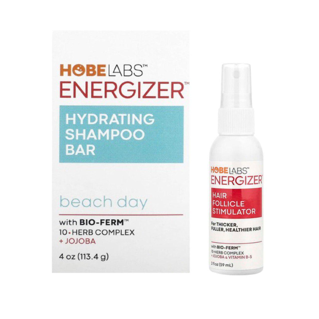 Набор средств по уходу за волосами Hobe Labs Energizer сухой шампунь Beach Day 113,4 г и стимулятор волосяных фолликулов 59 мл (28112096)