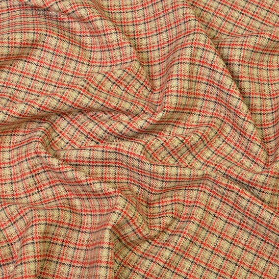 Ткань костюмная IDEIA Фелисити 1,5 м Бежевый/Красный (2200004193557)