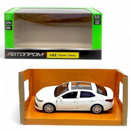 Игрушечная машинка Автопром металлическая Toyota CAMRY Белый (2987460220)