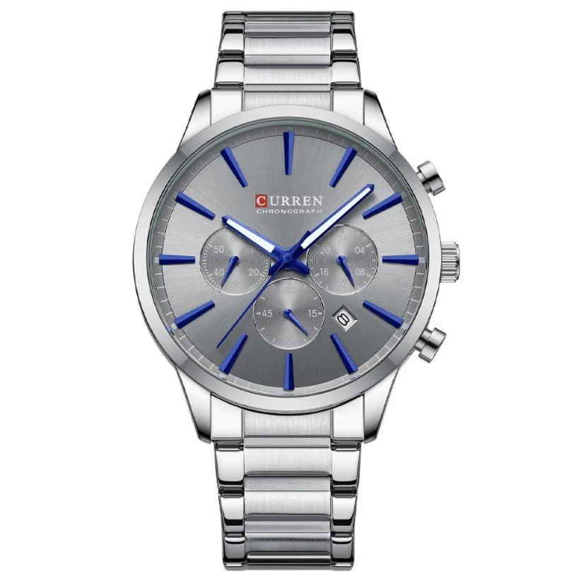 Наручные часы Curren 8435 Silver/Grey - фото 1 Наручные часы Curren 8435 Silver/Grey - фото 1