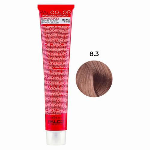 Крем-краска для волос профессиональная PALCO с комплексом аминокислот 100 мл 8.3 блонд светлое золото (2518206880)