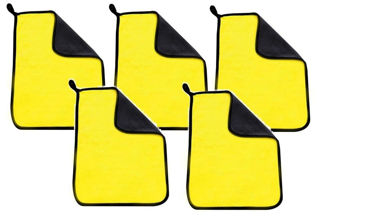 Ганчірки для авто Bluefield мікрофібра 5 шт. 40x30 см Жовтий (R050524-5)