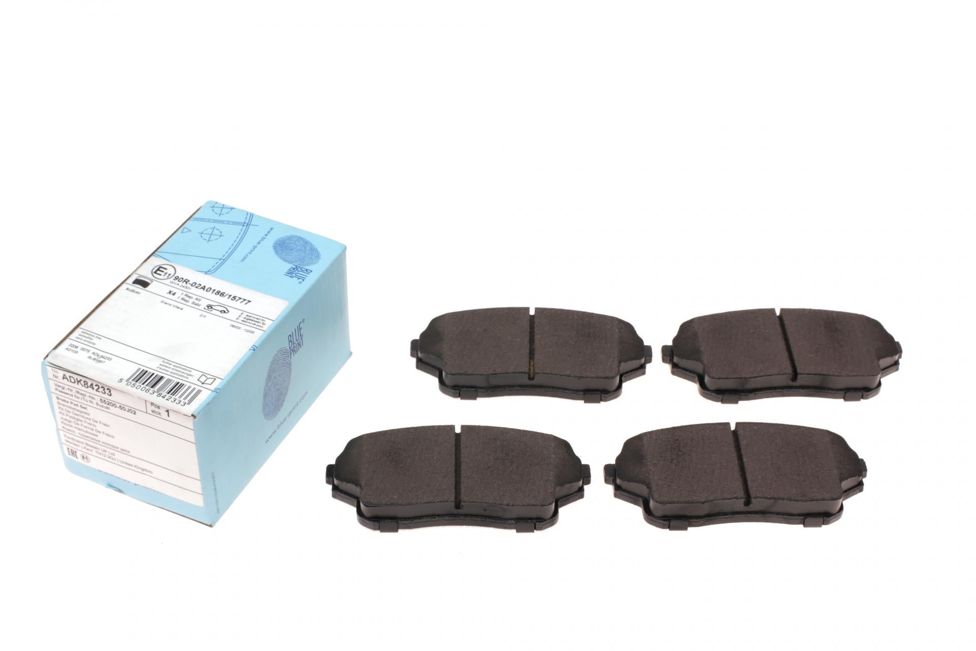 Колодки гальмівні передні BLUE PRINT ADK84233 Suzuki Grand Vitara 2.0 HDi 98-06