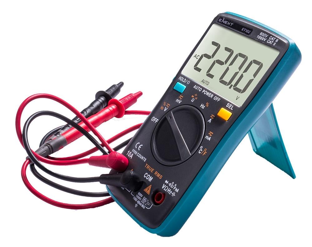 Мультиметр цифровий E.NEXT e.tool.multitest.pro.ET102 130x65x32 мм (p074002)