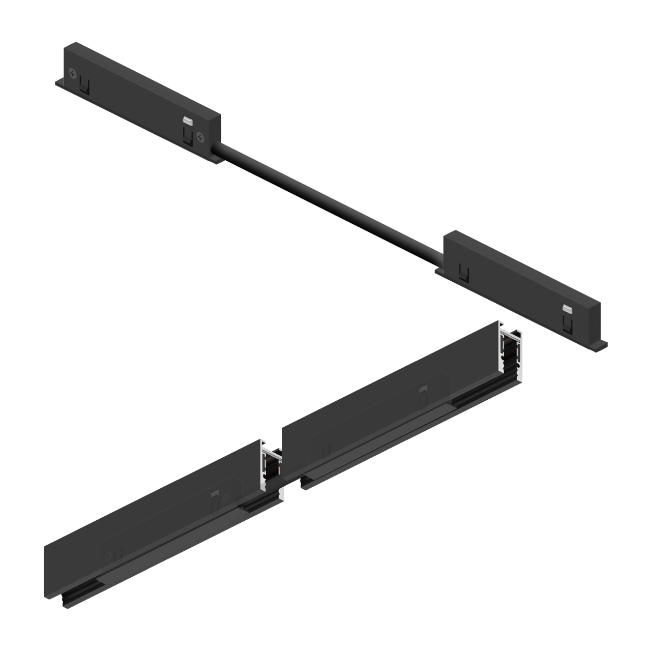 Коннектор питания для магнитных шинопроводов MERALLI 24V Черный (TRKG00024) - фото 2 Коннектор питания для магнитных шинопроводов MERALLI 24V Черный (TRKG00024) - фото 2