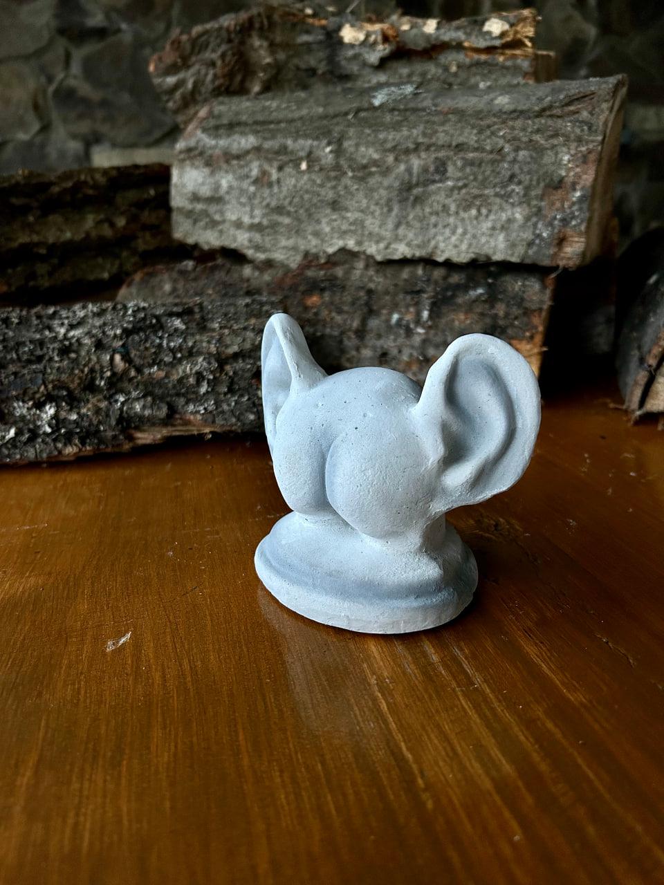 Садова фігура/статуетка Попа з вухами з цементу ручна робота 11 см (63600) - фото 4 Садова фігура/статуетка Попа з вухами з цементу ручна робота 11 см (63600) - фото 4