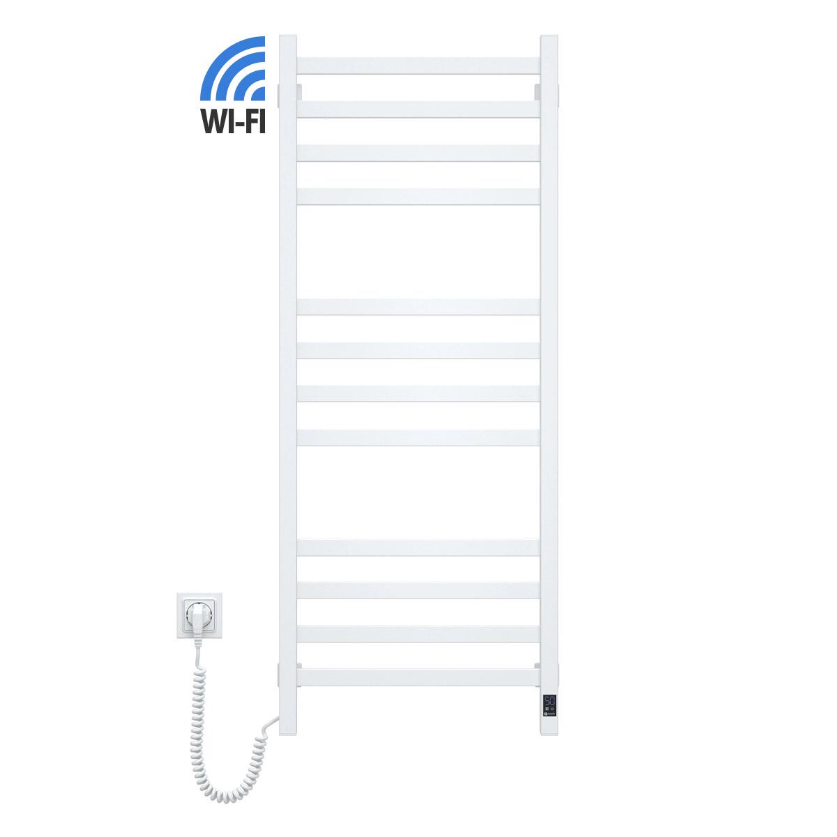 Рушникосушарка електрична NAVIN Авангард Sensor з Wi-Fi лівобічна з таймером 480х1200 мм Білий (S12-028155-4812) - фото 3 Рушникосушарка електрична NAVIN Авангард Sensor з Wi-Fi лівобічна з таймером 480х1200 мм Білий (S12-028155-4812) - фото 3