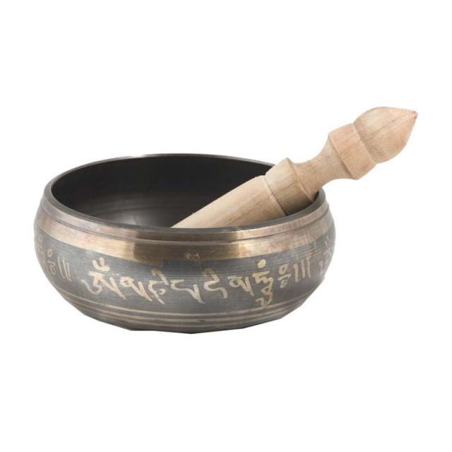 Поющая чаша с перекрестием ваджров 5,5х13 см Коричневый (1741)