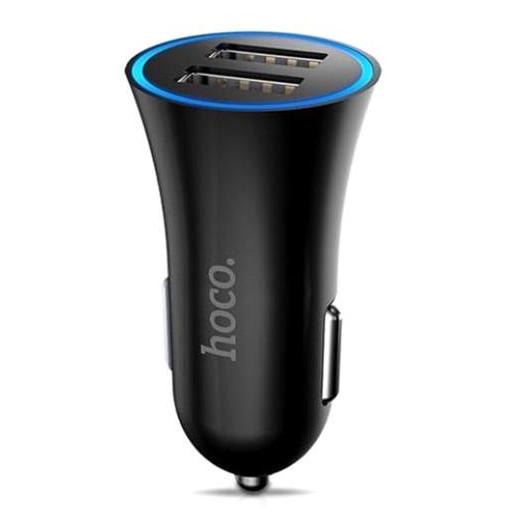 Адаптер автомобільний Hoco UC204 2 USB 2,4 A Black (530640a1)