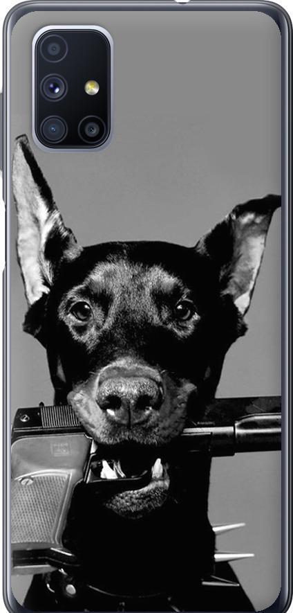 Чехол на Samsung Galaxy M51 M515F Доберман (2745t-1944-42517) Чехол на Samsung Galaxy M51 M515F Доберман (2745t-1944-42517)