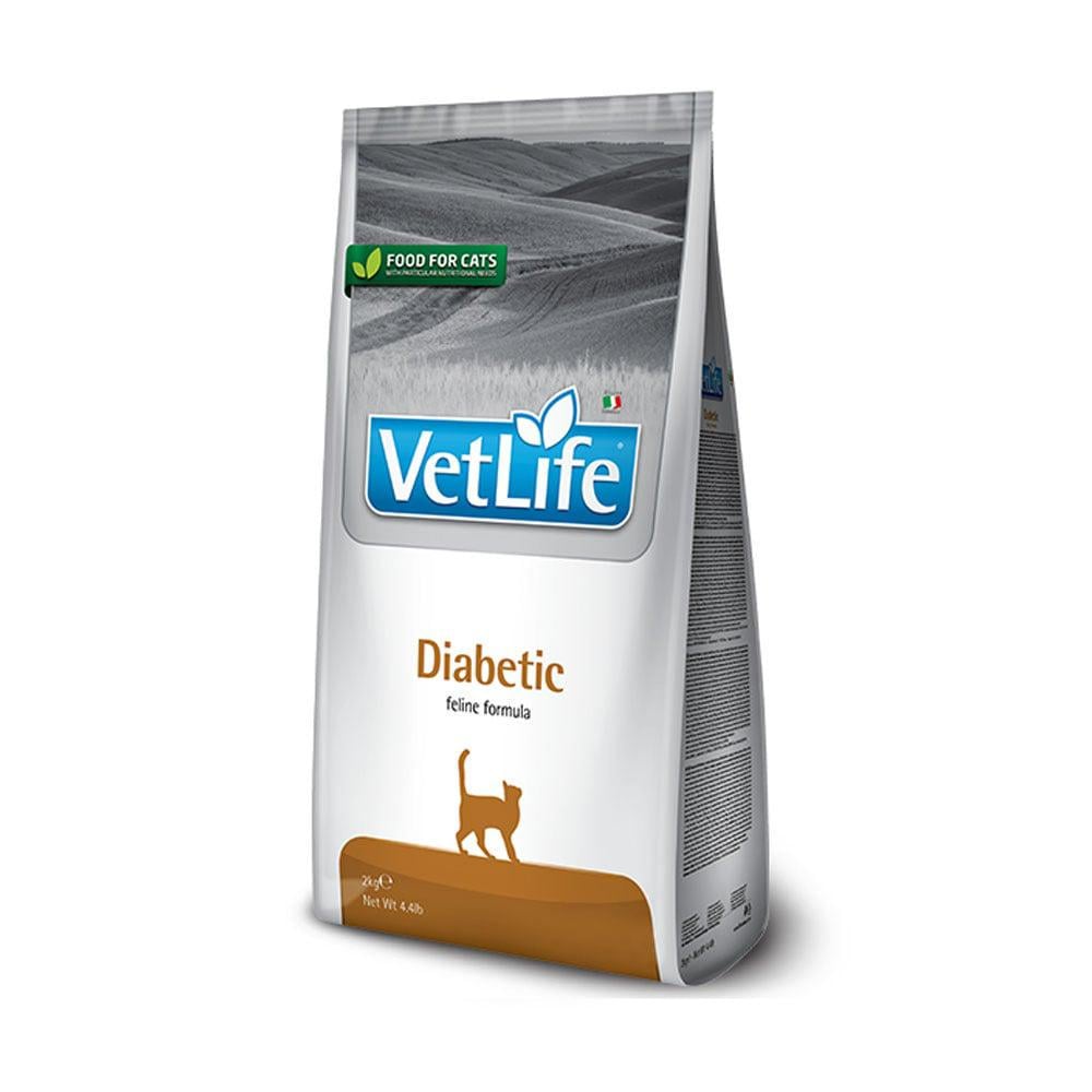 Корм для кошек сухой лечебный Farmina Vet Life Diabetic контроль уровня глюкозы в крови при сахарном диабете 400 г