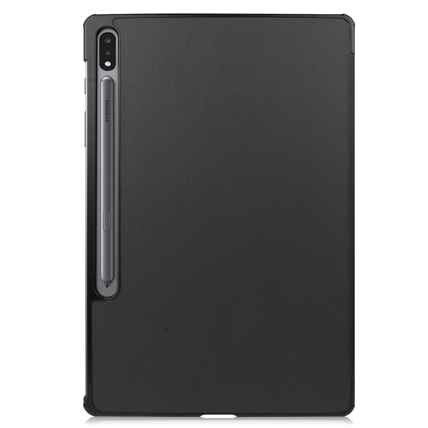 Чехол AIRON Premium для Samsung Galaxy TAB S7 Plus t970/975 с защитной пленкой и салфеткой Black (4821784622492) - фото 3