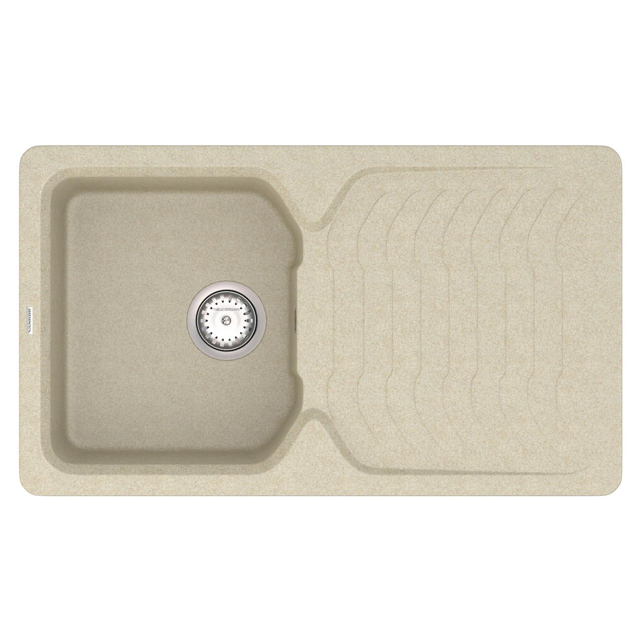 Мойка кухонная Vankor Sigma SMP 02.85 + сифон 845х490х190 мм Beige - фото 3 Мойка кухонная Vankor Sigma SMP 02.85 + сифон 845х490х190 мм Beige - фото 3