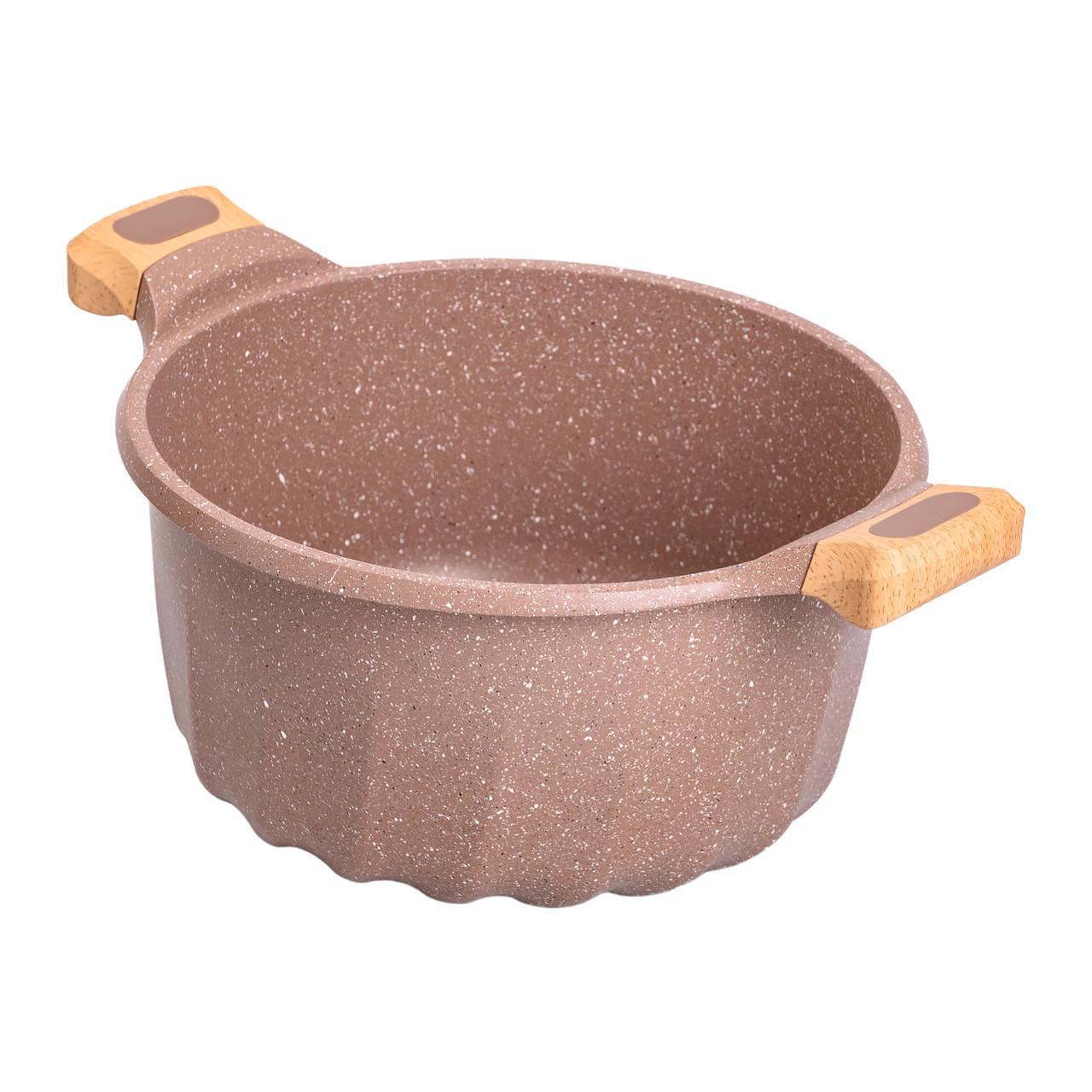 Кастрюля алюминиевая MGC с крышкой и антипригарным покрытием 8 л Ø 28 см - фото 2