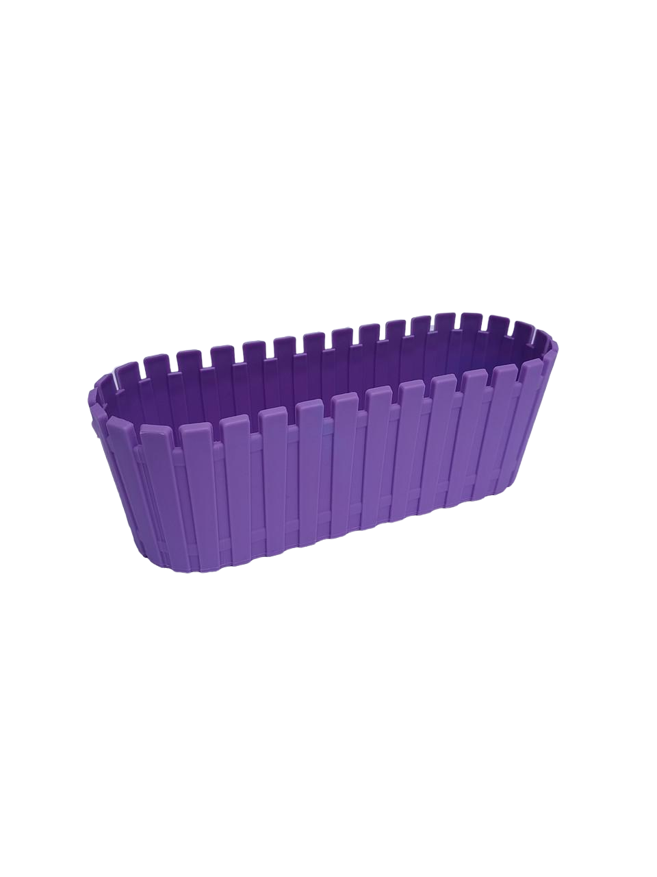 Цветочный горшок Рoliwork Akasya Cactus Triple Fresh Mix овальный 0,3 л 18x6x6 см Фиолетовый