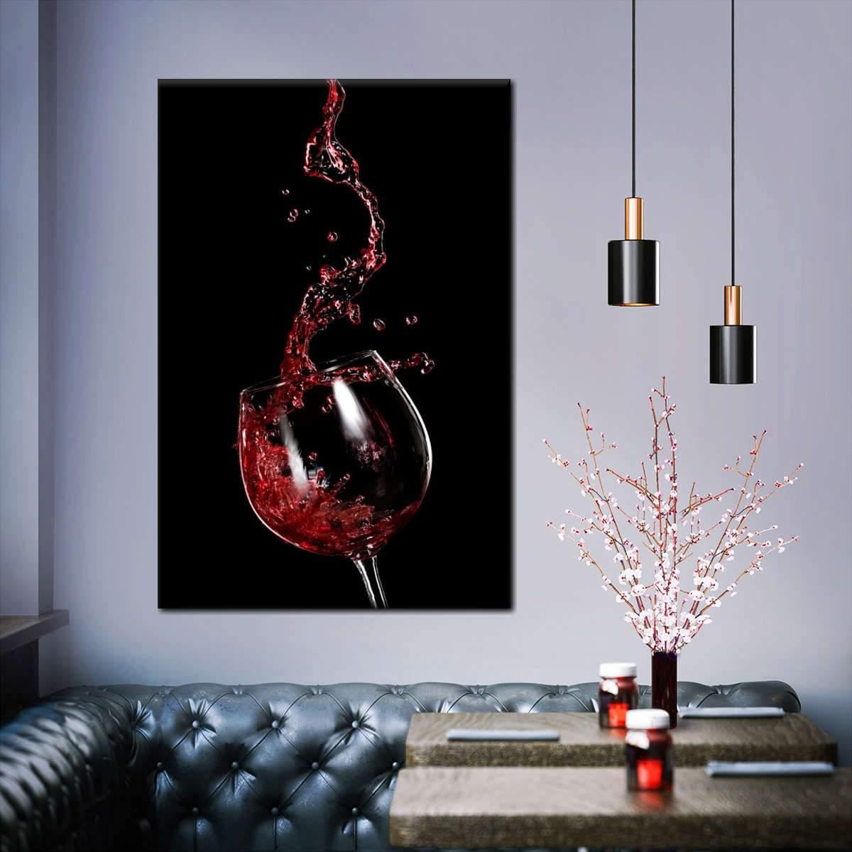 Картина KIL Art Винный всплеск 81x54 см (55)
