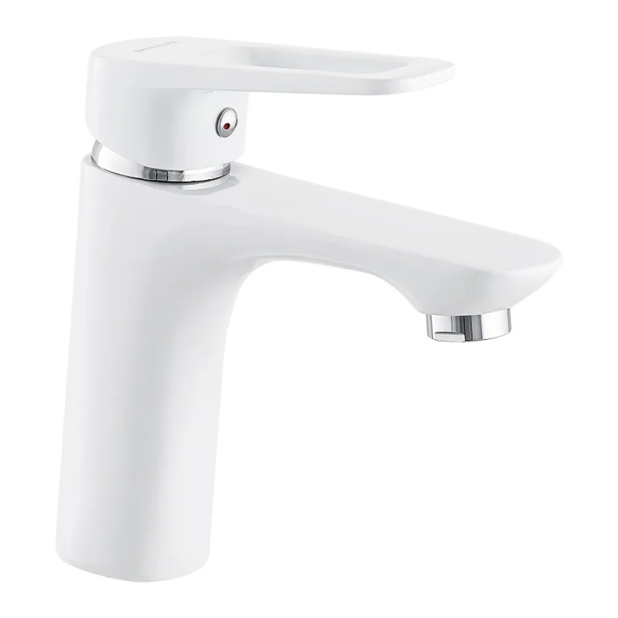 Смеситель для умывальника однорычажный MIXXUS Nevada 001 White (MI5798)