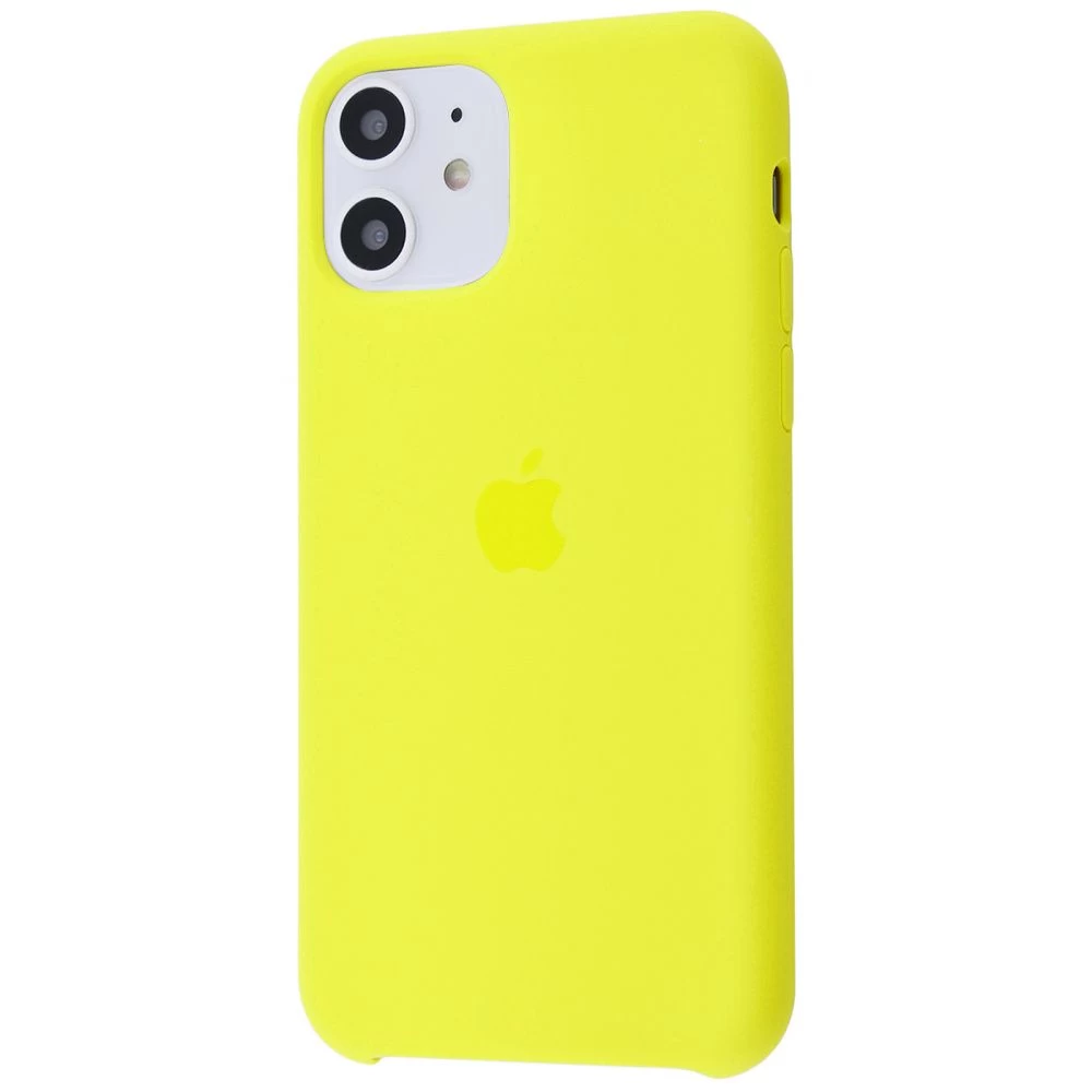 Силиконовый Чехол Накладка Silicone Case для iPhone 11 Закрытый низ Flash