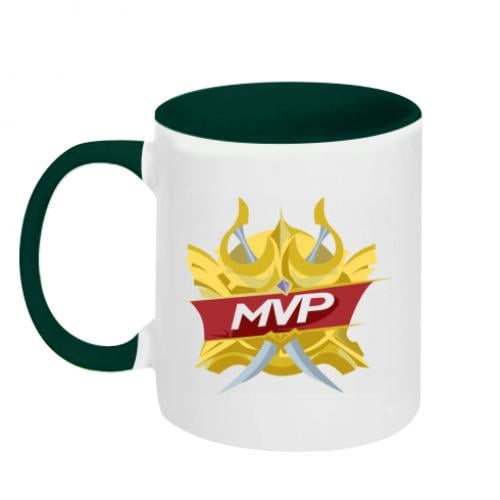 Кружка двухцветная Mobile Legends MVP 320 мл Бело-зеленый (16019753-30-195338)