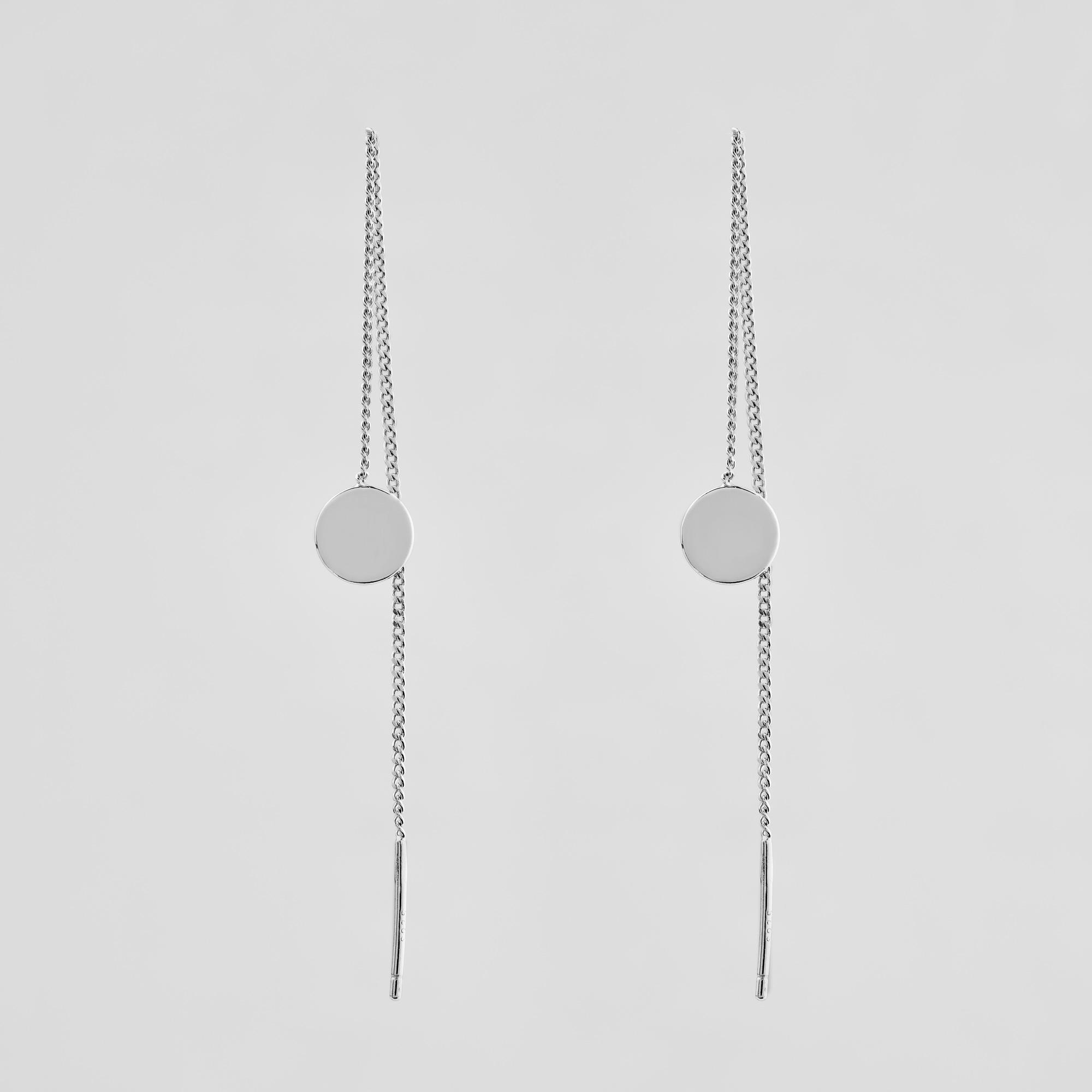 Серебряные серьги Minimal Особые (7995)