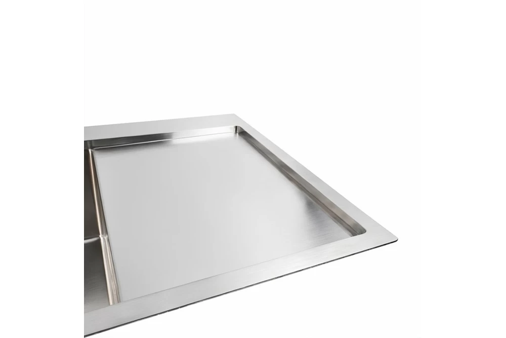 Мойка кухонная Platinum Handmade B L 78x50 см Нержавеющая сталь (374845) - фото 6