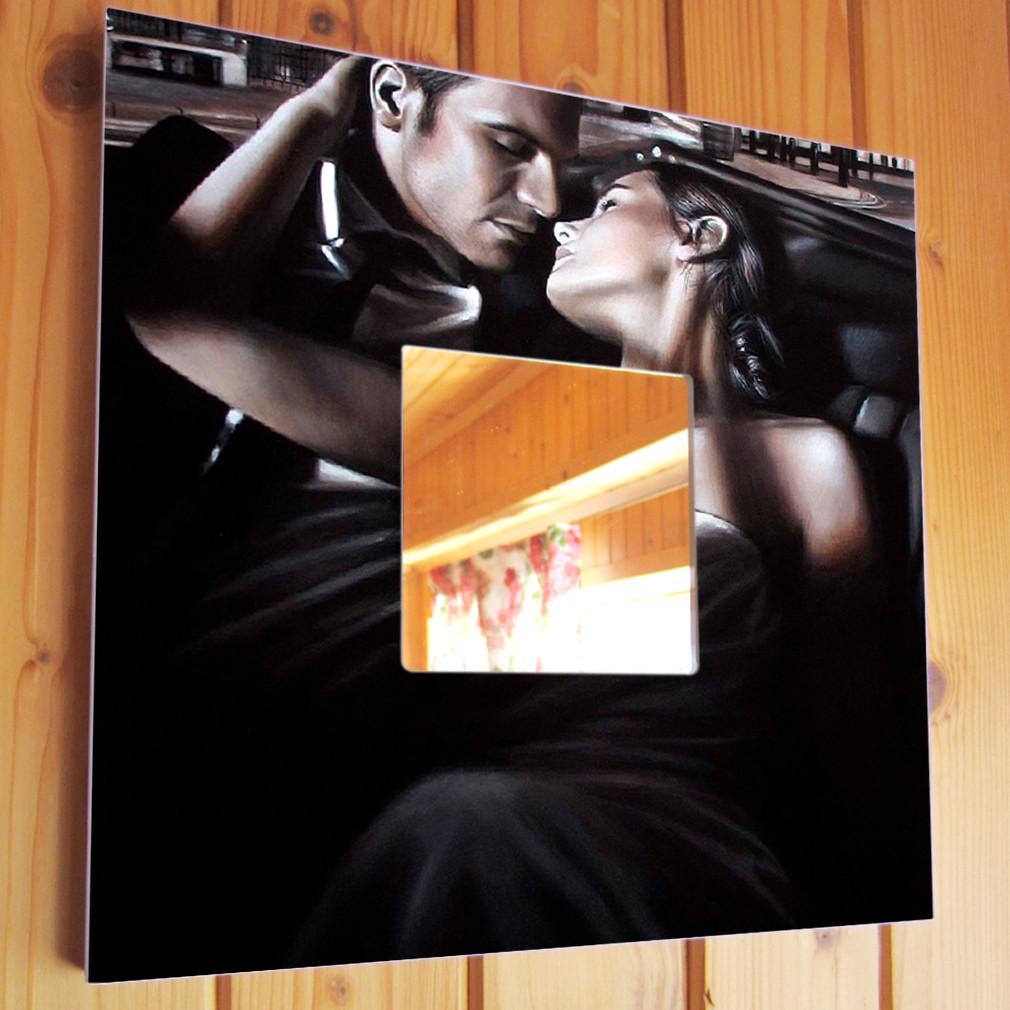 Зеркало декоративное Это - Любовь 260х260 мм Черно-белый (M00364) Зеркало декоративное Это - Любовь 260х260 мм Черно-белый (M00364)