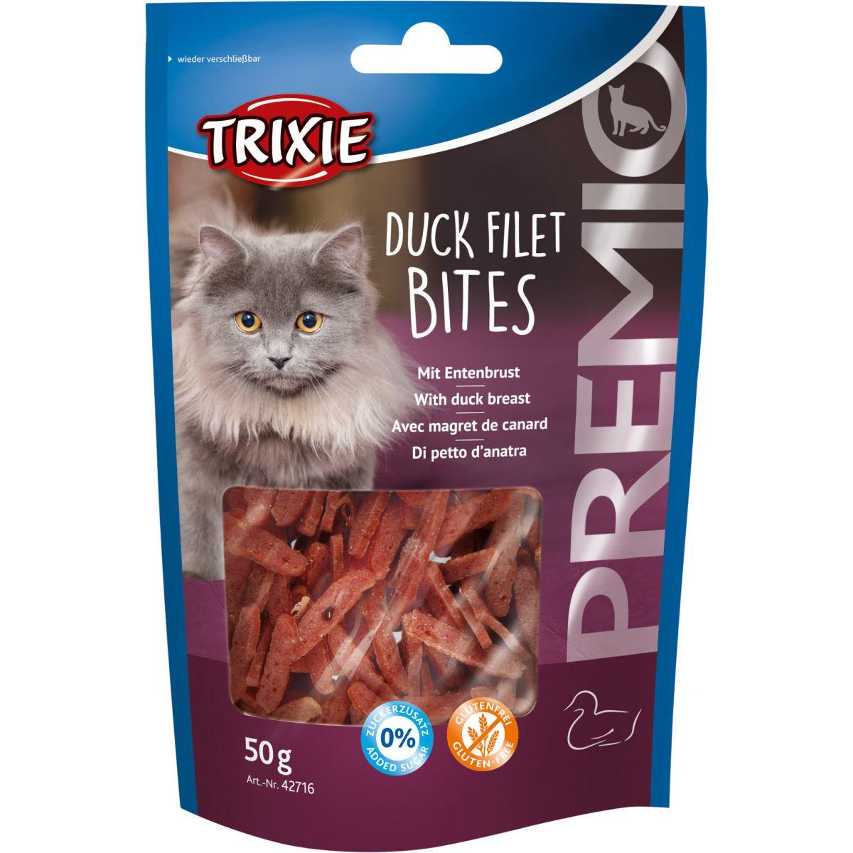 Лакомство для кошек Trixie Premio Duck Filet Bites из сушеного филе утки 50 г (1885925515)