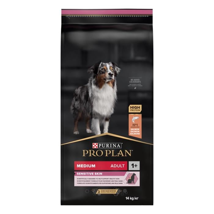 Корм ProPlan Medium Sensitive з лососем для середніх порід собак схильних до алергії 14 кг (12375802)