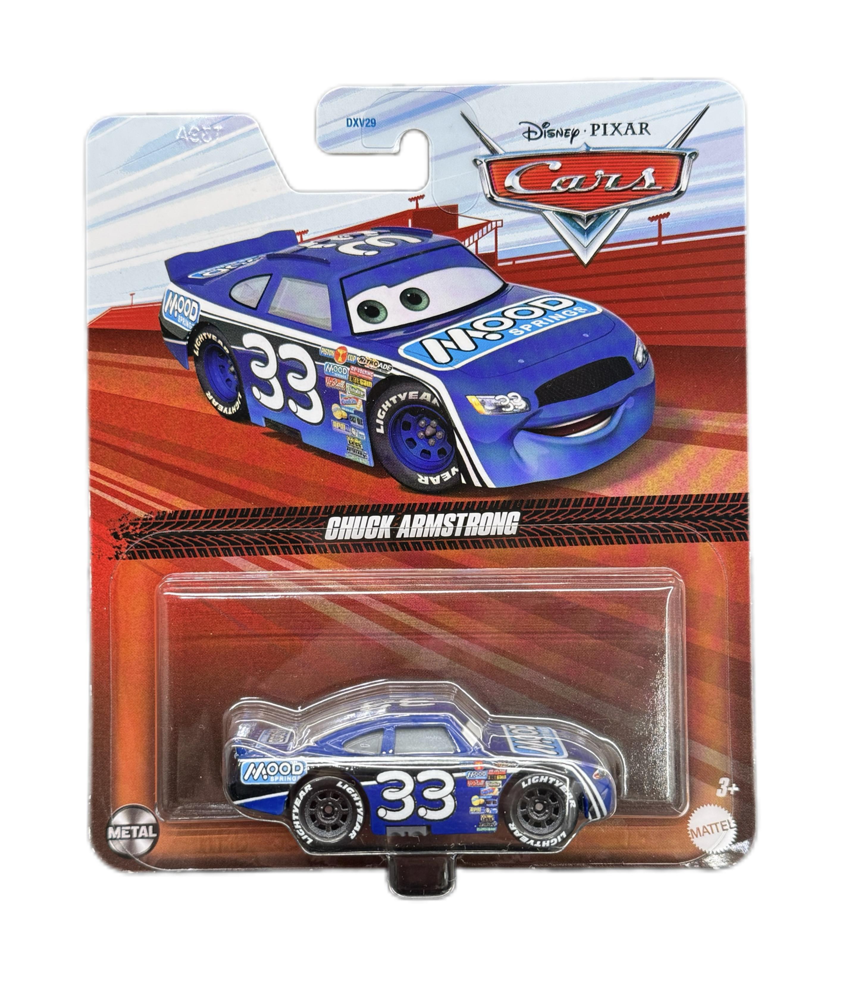 Игрушечная машинка Cars Chuck Armstrong Чак Армстронг Mattel Disney Pixar (24618909)