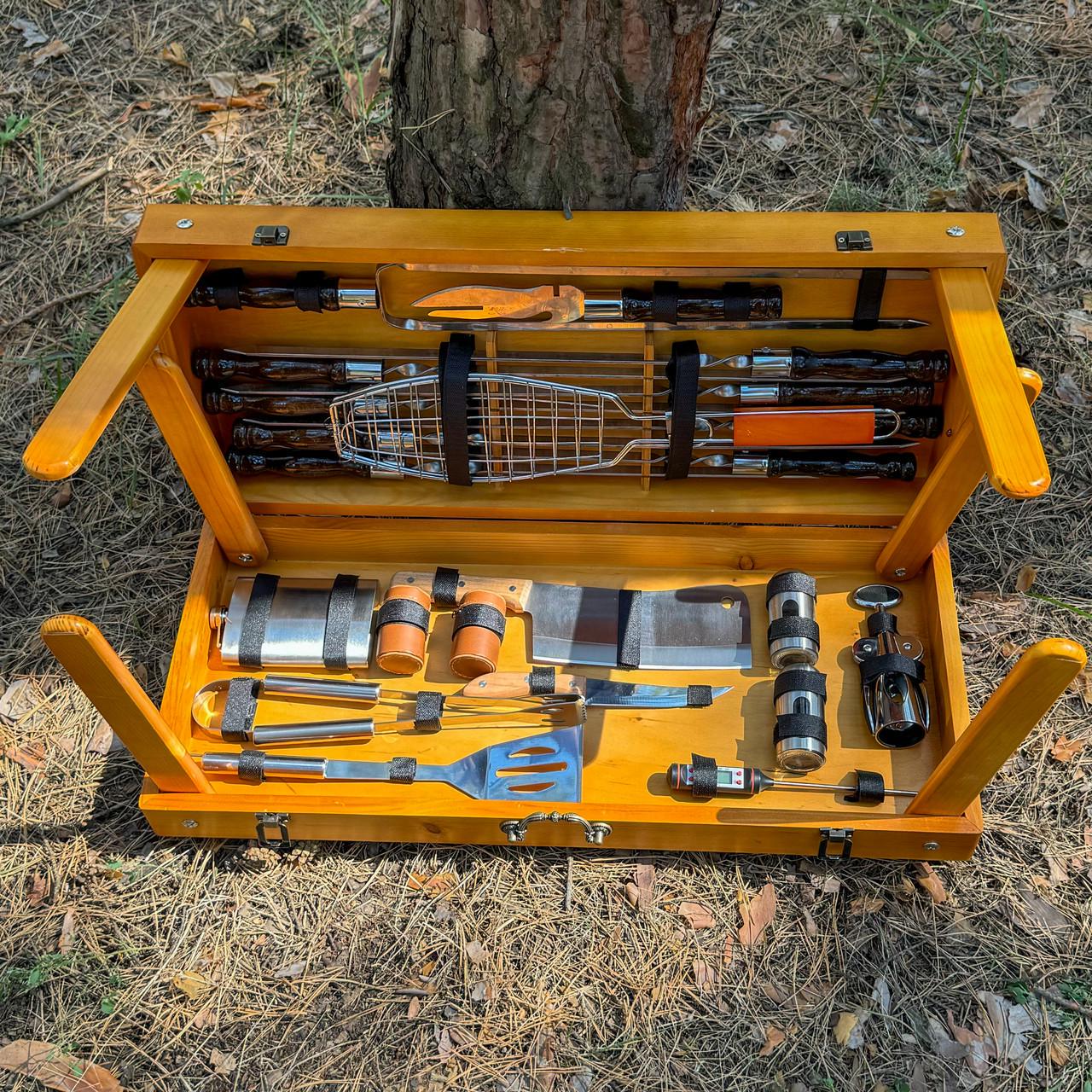 Подарочный набор Mzavod Мастер Гриль кейс-столик светлый (PN-MaysterGrylLight)