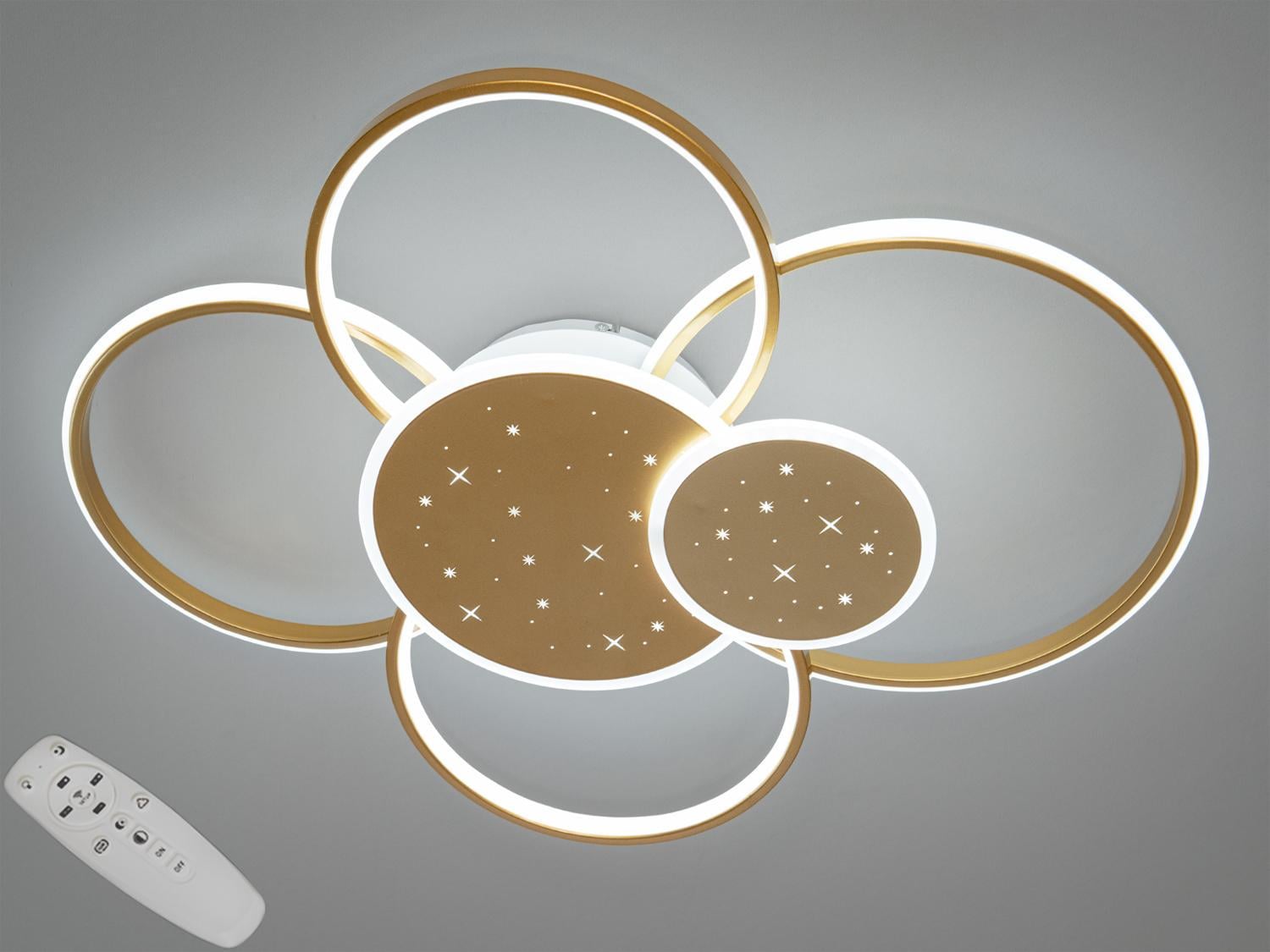 Люстра LED потолочная Diasha 2448G dimmer 100W Золотистый Люстра LED потолочная Diasha 2448G dimmer 100W Золотистый