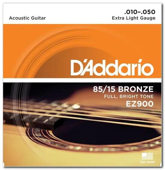 Струни для акустичної гітари D'Addario .010-.050 та 3 медіатори (1805108652)