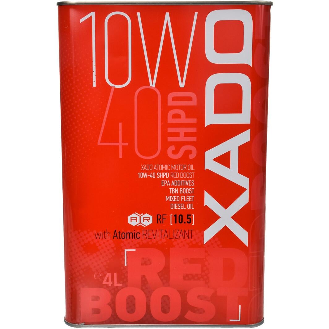 Моторне мастило XADO Atomic Oil SHPD RED BOOST A3/B4/E7 SL/CI-4 10W-40 4 л (XA26249)