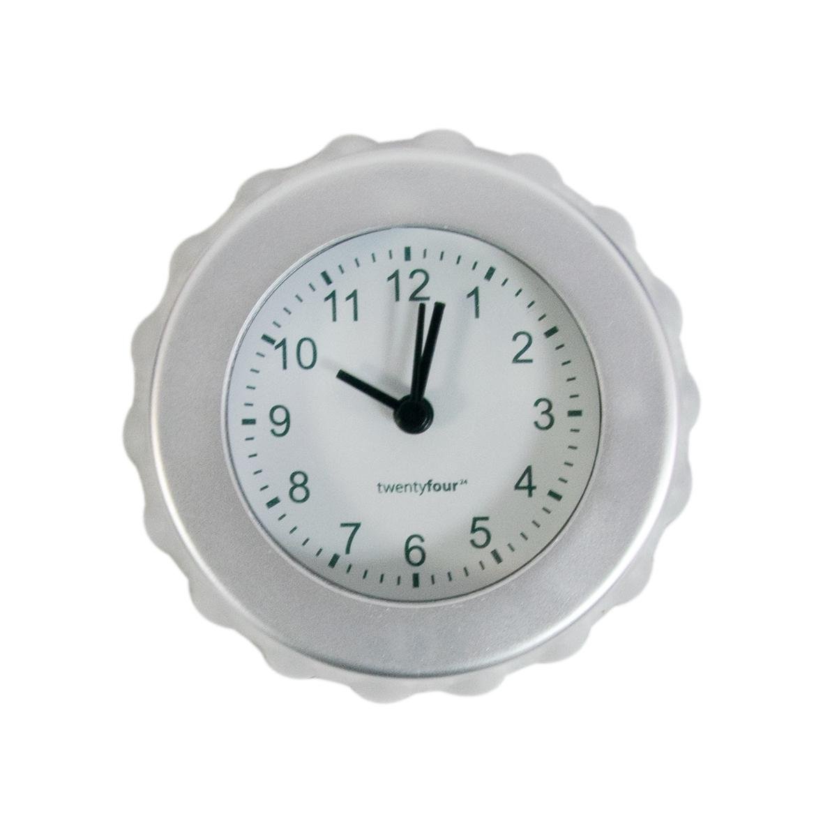 Кухонний годинник на холодильник з магнітом Balvi - Fizz magnetic clock Сріблястий (1009462-Gray)