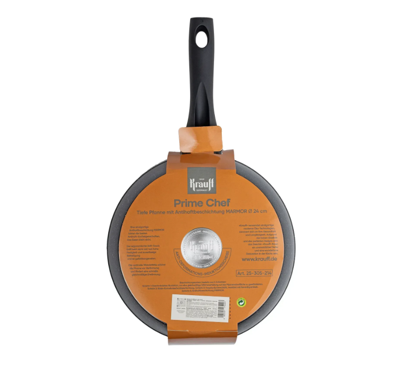 Набір глибоких сковорідок Krauff Prime Chef 24/26/28 см (55-333-530) - фото 4 Набір глибоких сковорідок Krauff Prime Chef 24/26/28 см (55-333-530) - фото 4