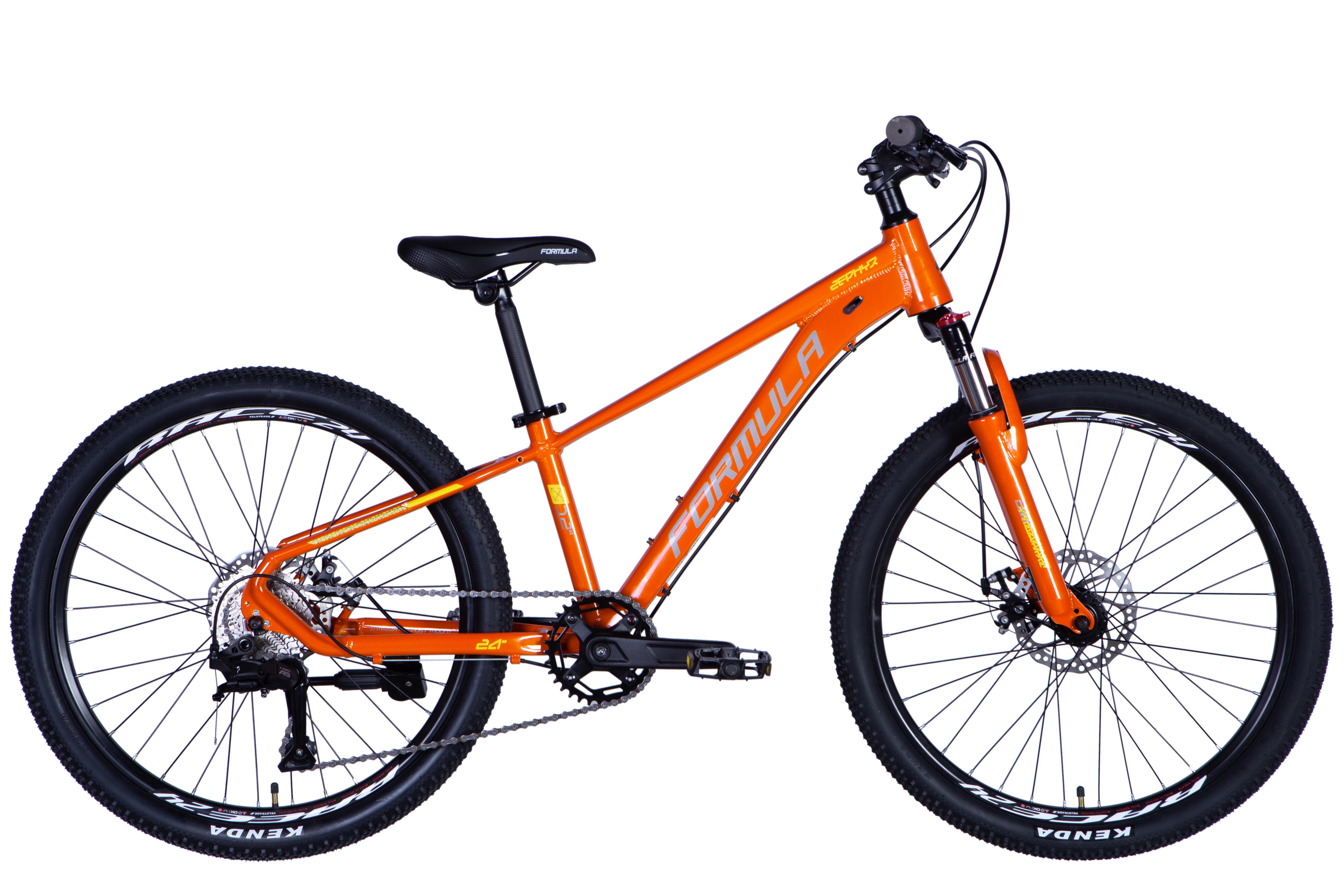 Велосипед Formula 2025 ZEPHYR 3.0 DD CS AL 24" рама 12" Оранжевый (OPS-FR-24-434)