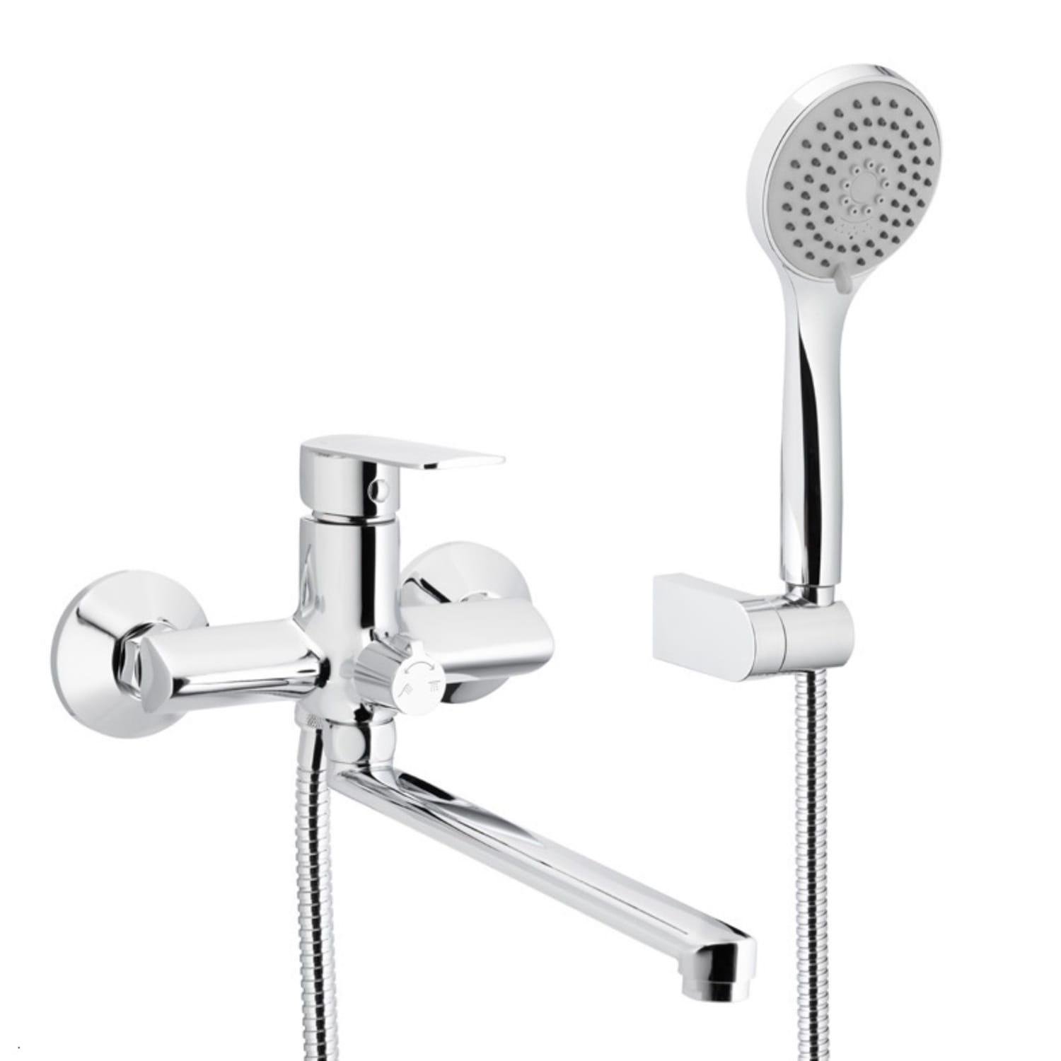 Смеситель для ванны KFA Armatura Agat с душевой лейкой Хром глянцевый (4428-715-00)