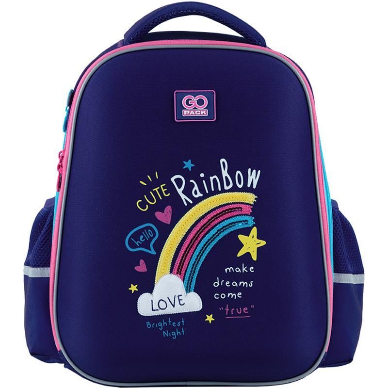 Рюкзак школьный GoPack Education GO24-165M-1 Cute Rainbow с ортопедической спинкой полукаркасный (000994330)