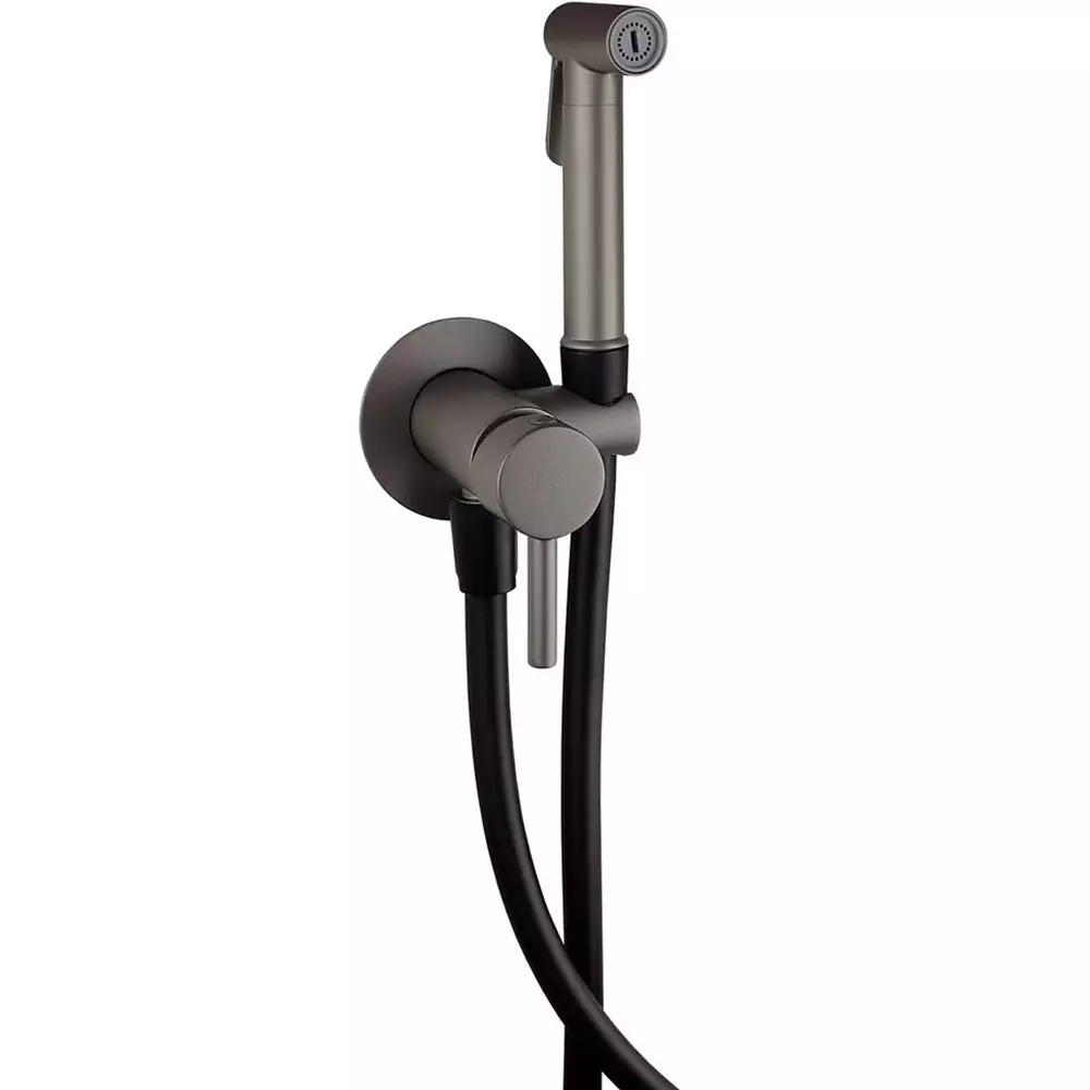 Гигиенический душ Paffoni Tweet Round Mix Tondo ZDUP110MG со смесителем Mercury Grey (34971183)