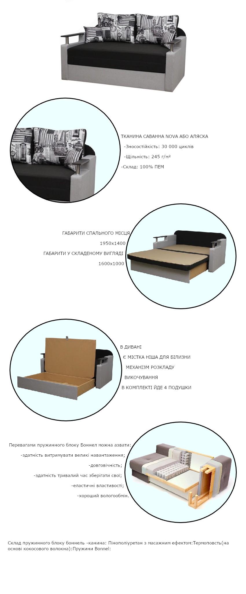 Диван Блюз с подушками 160x100 см Темно-синий (1950950391) - фото 4 Диван Блюз с подушками 160x100 см Темно-синий (1950950391) - фото 4