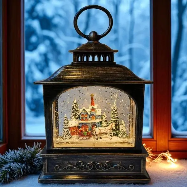 Нічник XMAS WDL-24072D LED на батарейках Коричневий (GR-05002) - фото 5