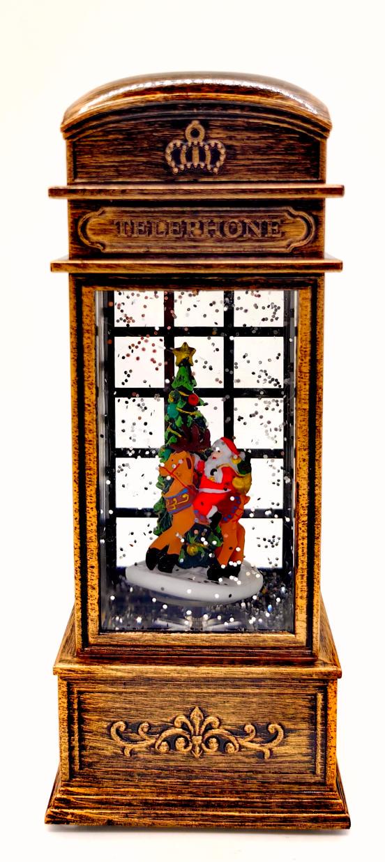 Новогодний ночник со снегом декоративный Санта с елкой с подсветкой (925) Новогодний ночник со снегом декоративный Санта с елкой с подсветкой (925)