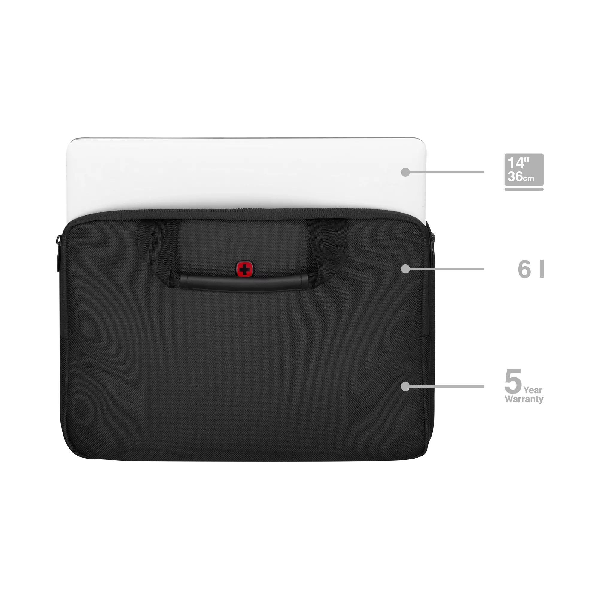 Чохол для ноутбука Wenger Guyde 32,5х23х1,5 см 14" Чорний (614561) - фото 2