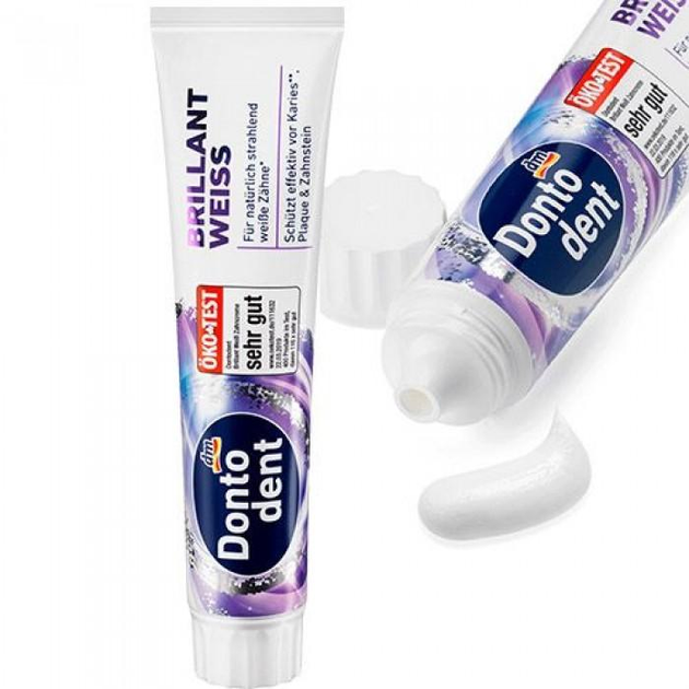 Зубная паста для отбеливания Dontodent Brillant Weiss 125 г