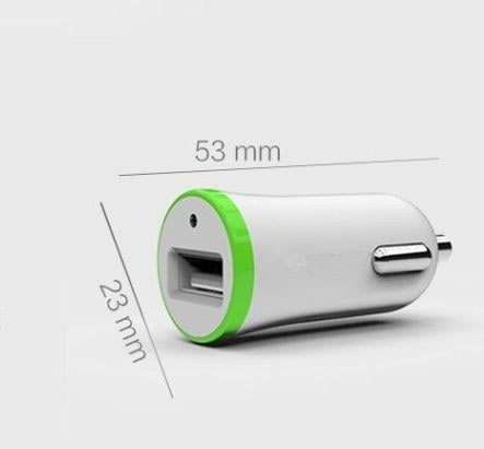 Устройство автомобильное зарядное TOTO TZR-10 Car charger 1 USB 2,1A White - фото 2