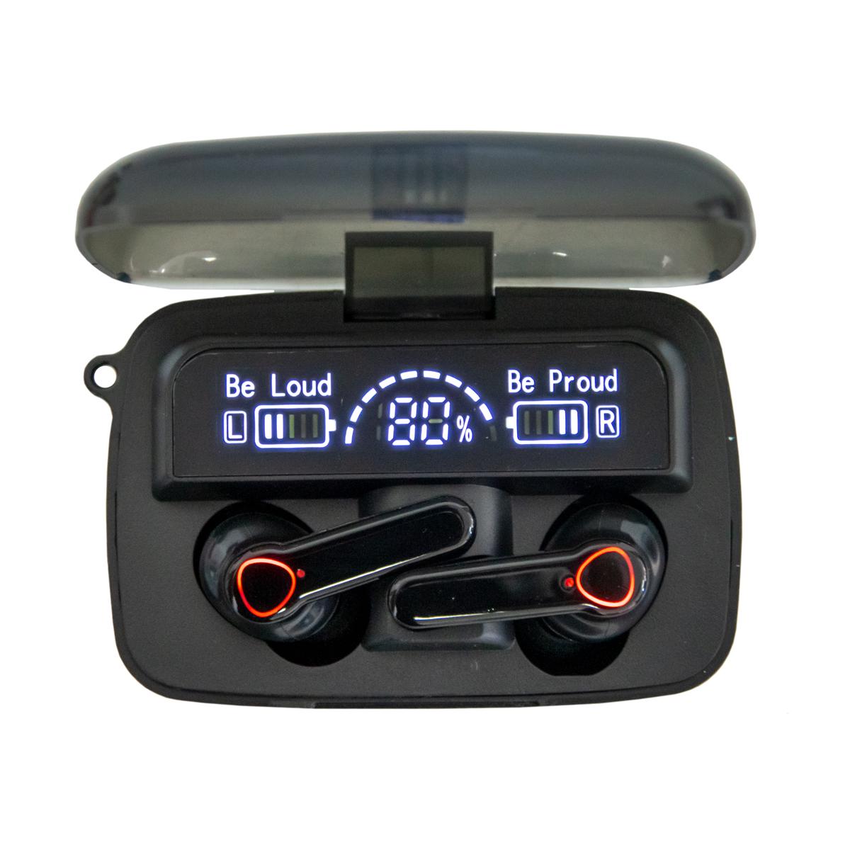 Наушники беспроводные вакуумные TWS M19 BT Черный (1010360-Black)