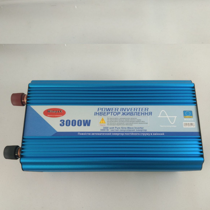 Автомобильный инвертор Power Inverter Wimpex WX-3010 чистая синусоида с 12-220 В 3000W - фото 7